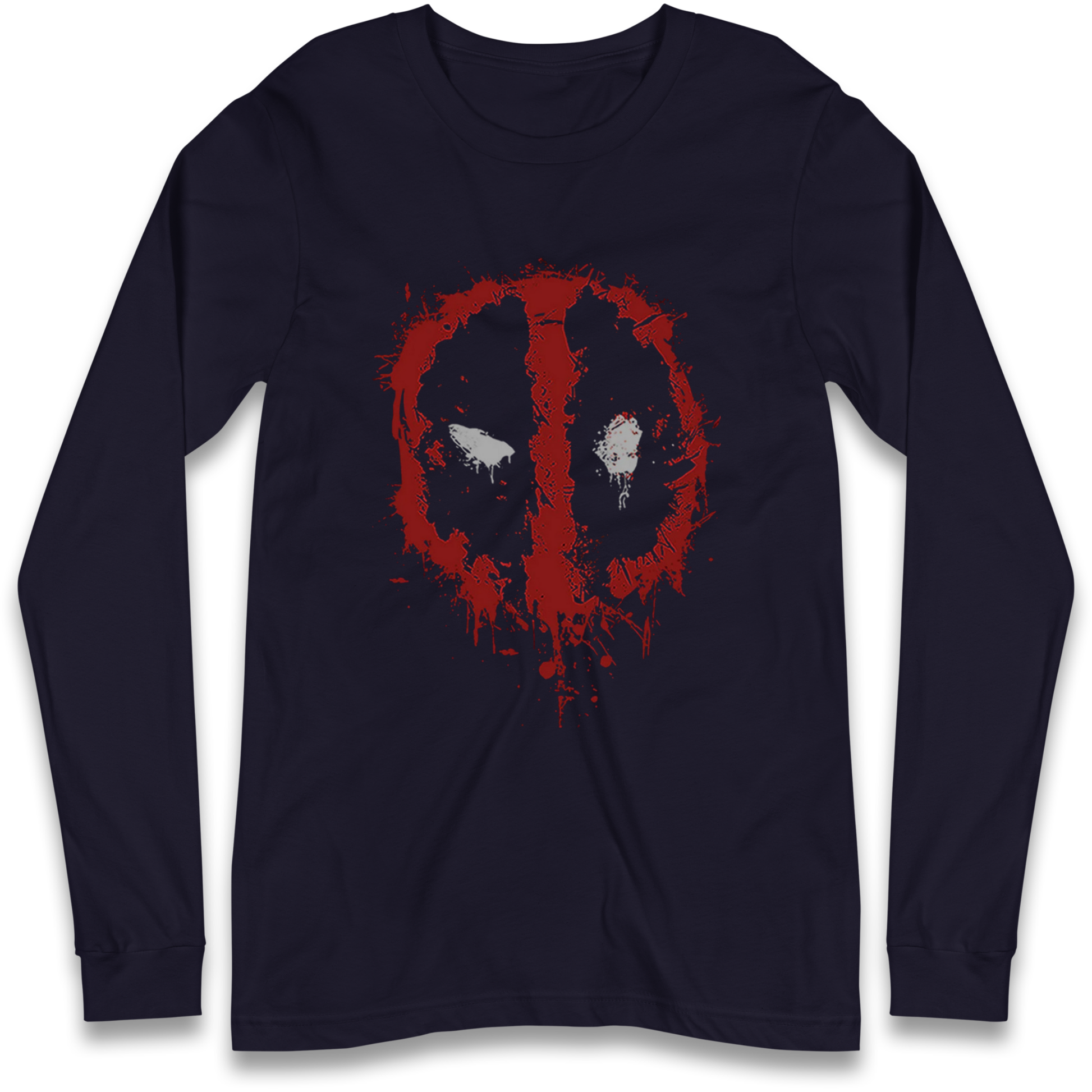 Marvel Deadpool Splatter Icon Longsleeve T Shirt
