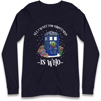 Dr Who Christmas Longsleeve T-Shirt