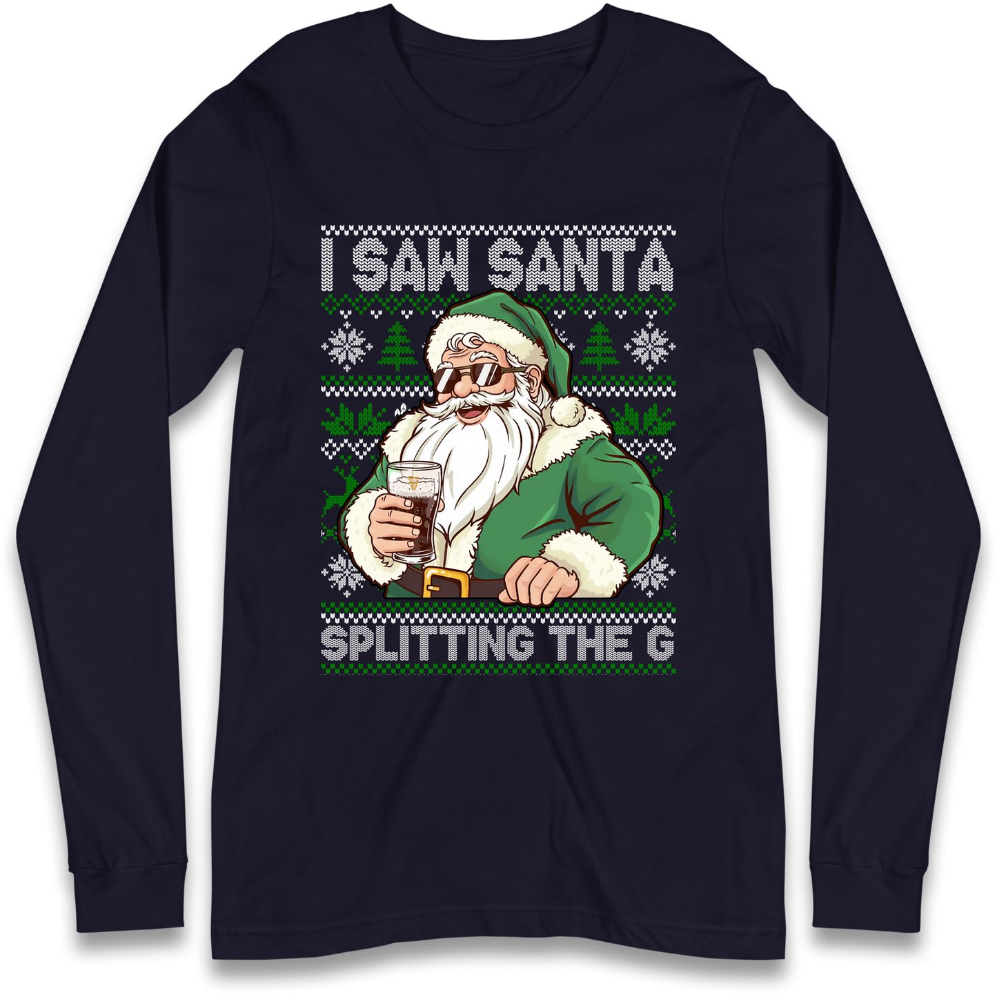 Santa Splitting The G Longsleeve T-Shirt