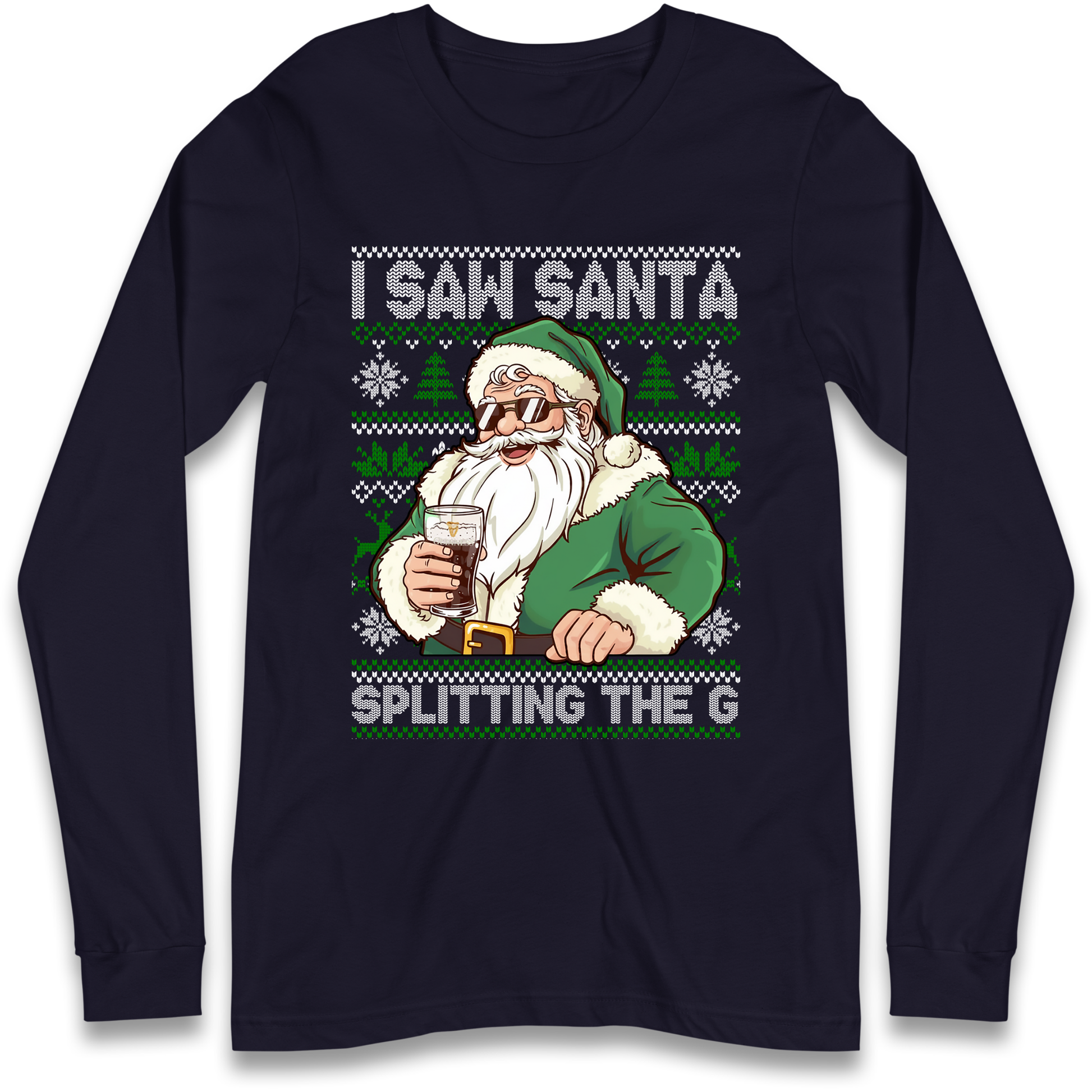 Santa Splitting The G Longsleeve T-Shirt