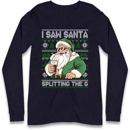 Santa Splitting The G Longsleeve T-Shirt