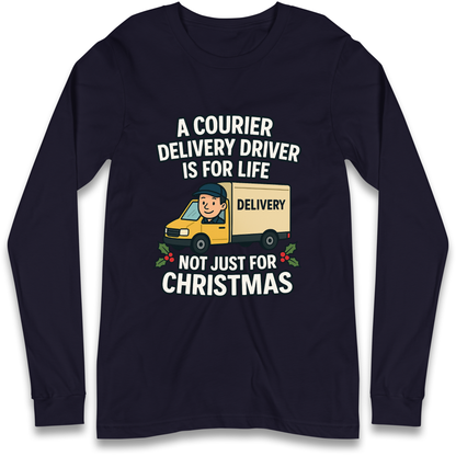 Courier Delivery Driver Christmas Longsleeve T Shirt