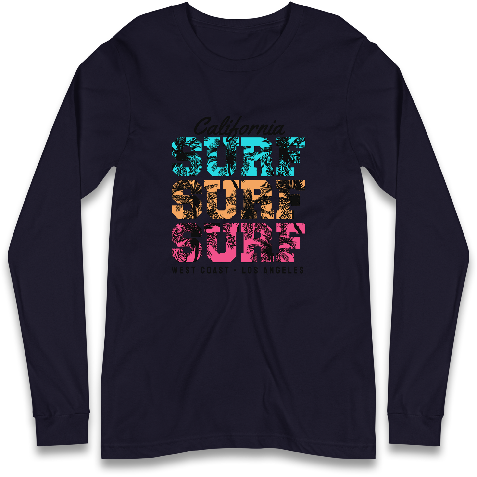 California Surf Surf Surf Longsleeve T Shirt