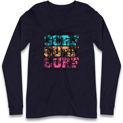 California Surf Surf Surf Longsleeve T Shirt