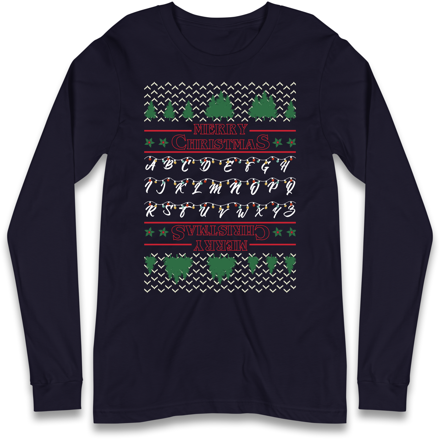 stranger things christmas jumper Longsleeve T Shirt