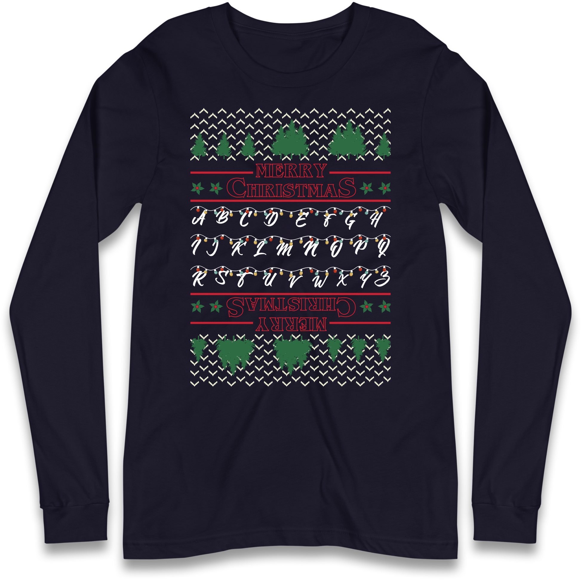 stranger things christmas jumper Longsleeve T Shirt