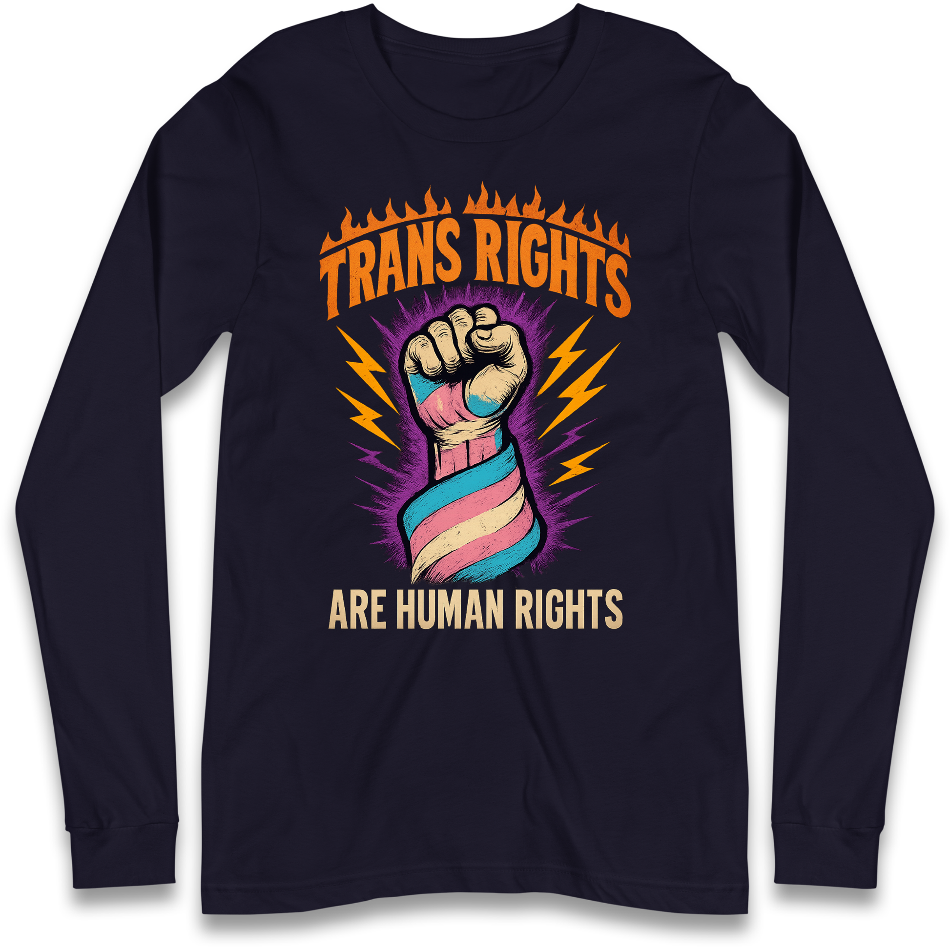 Trans Rights Are Human Rights Longsleeve T Shirt