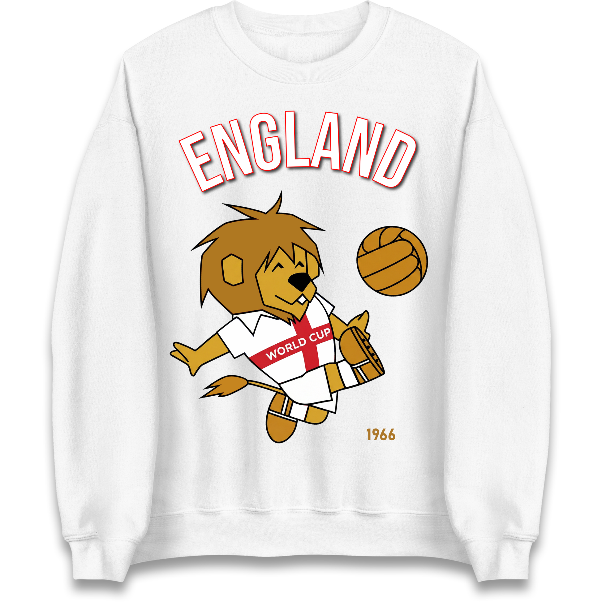 England World Cup Willie 1966 Football Sweatshirt