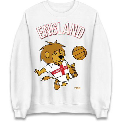 England World Cup Willie 1966 Football Sweatshirt