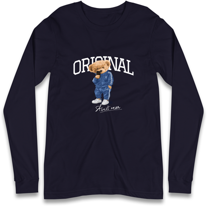 Teddy Bear Original Streetwear Longsleeve T Shirt