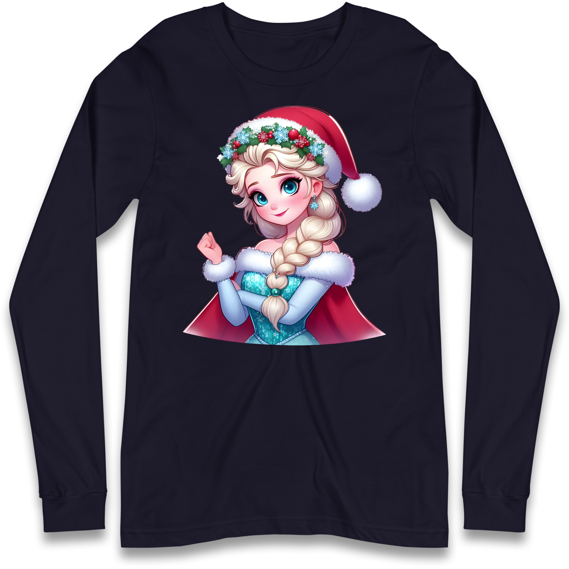 Elsa Frozen Santa Longsleeve T Shirt