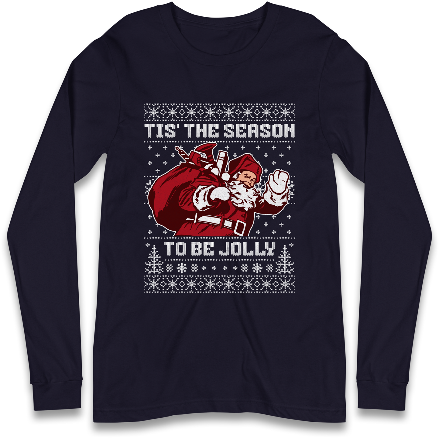 Tis The Season To Be Jolly Christmas Longsleeve T Shirt