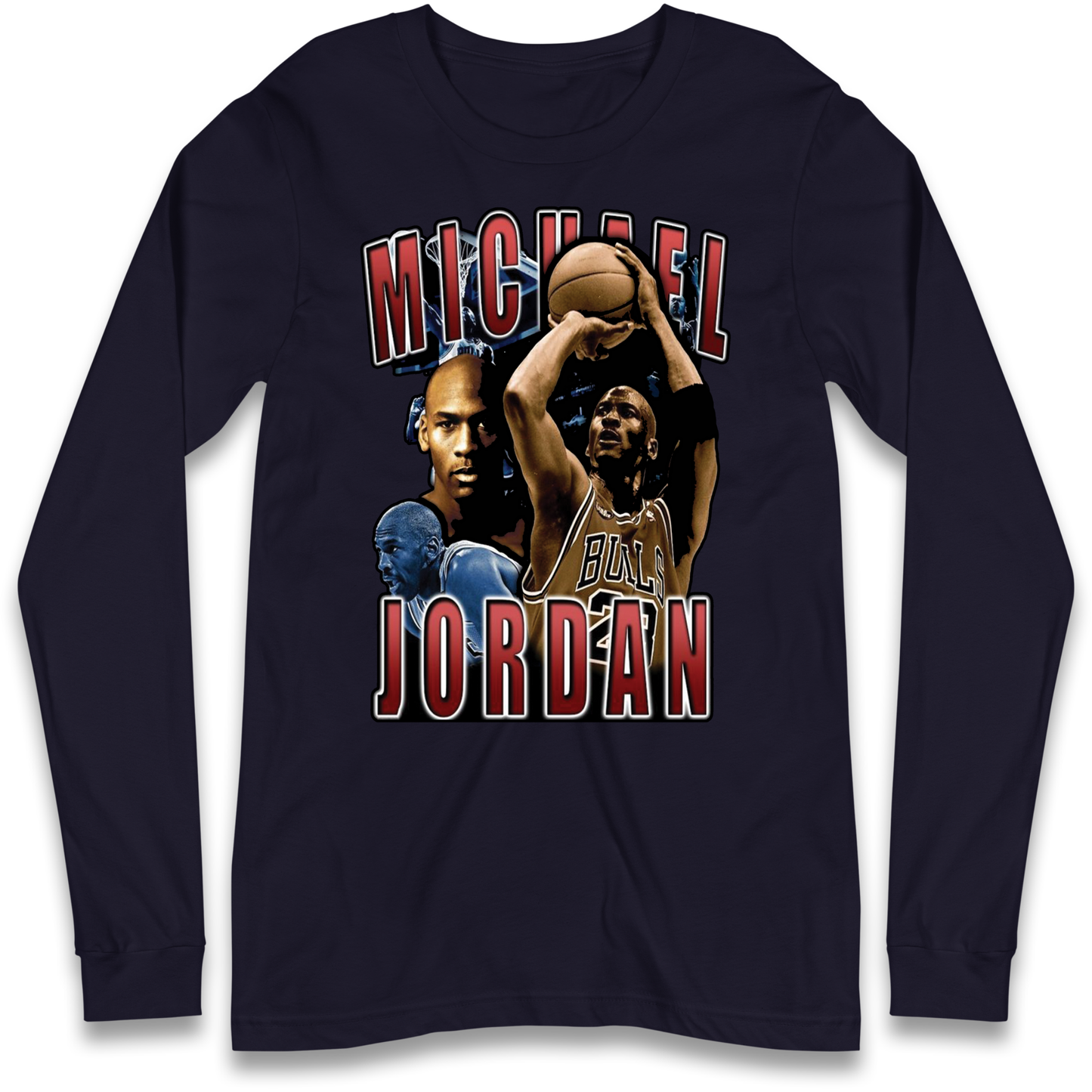 Michael Jordan Bulls Longsleeve T Shirt