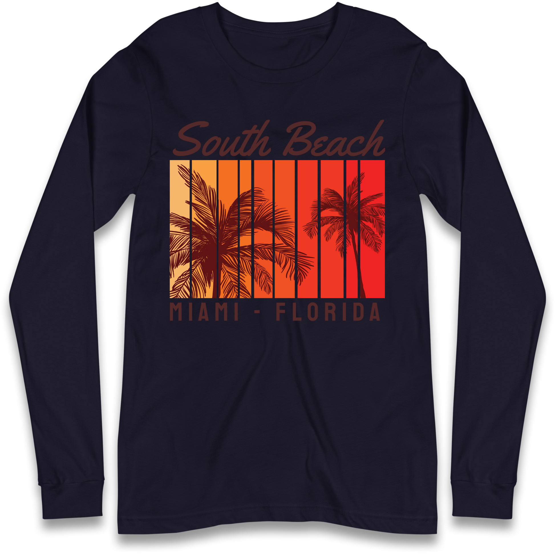 South Beach Miami Florida Longsleeve T Shirt