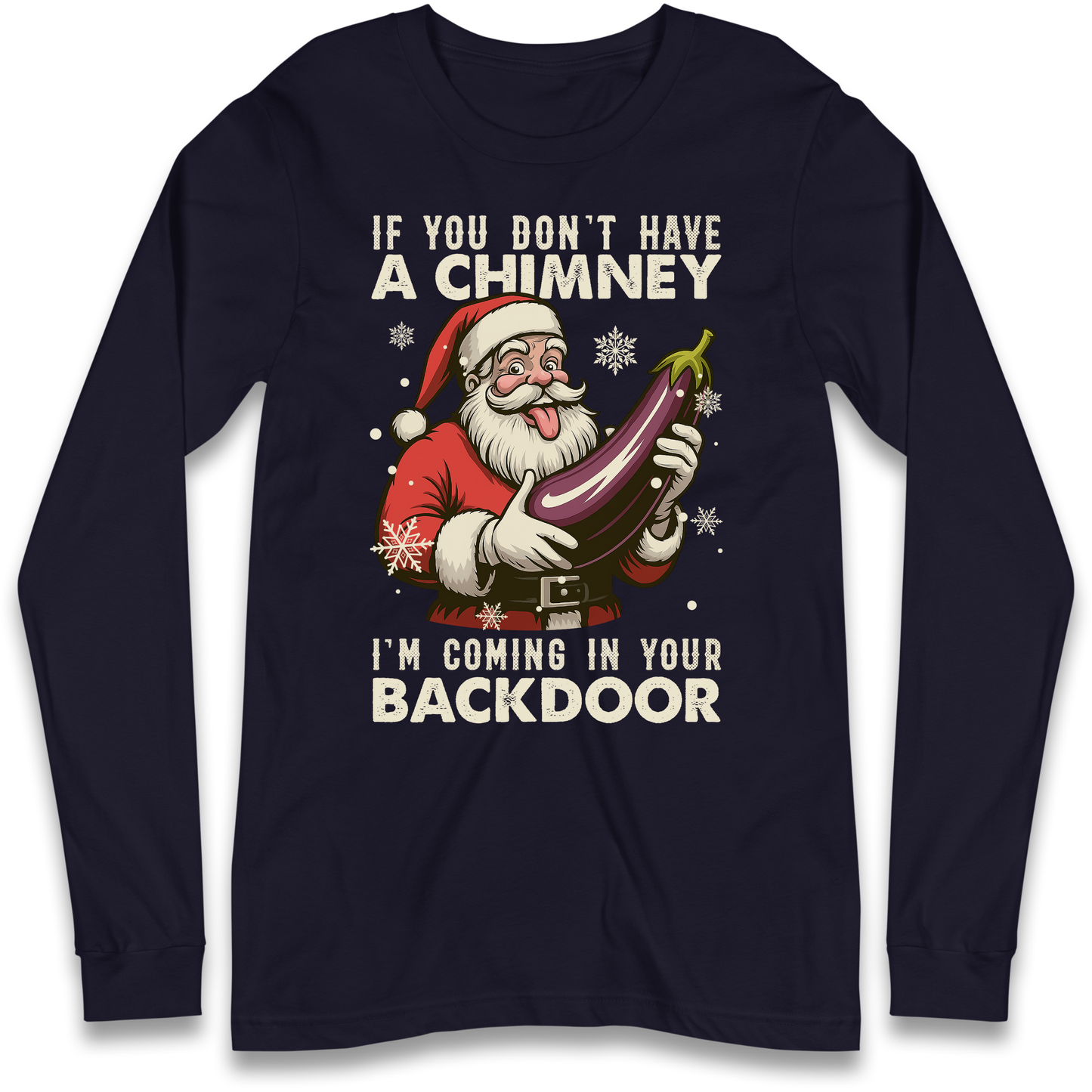 Santa Back Door Longsleeve T-Shirt