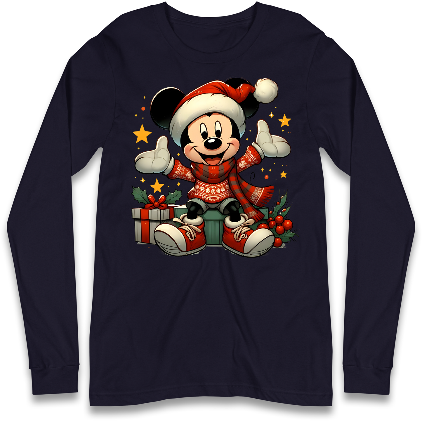 Micky Mouse Christmas Longsleeve T Shirt