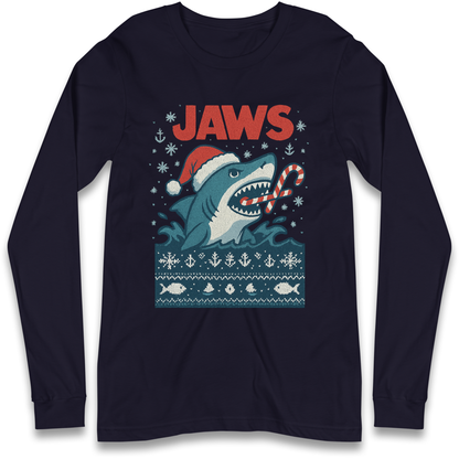 Jaws Christmas Longsleeve T Shirt