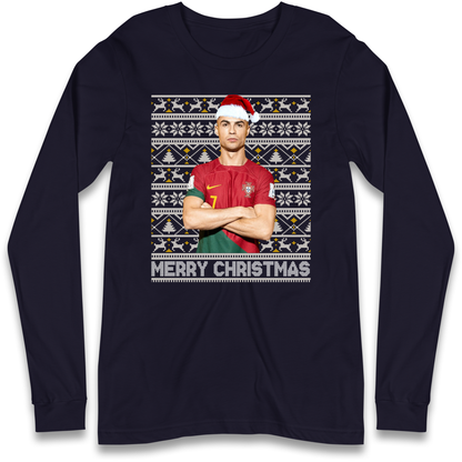 Merry Christmas Ronaldo Longsleeve T Shirt