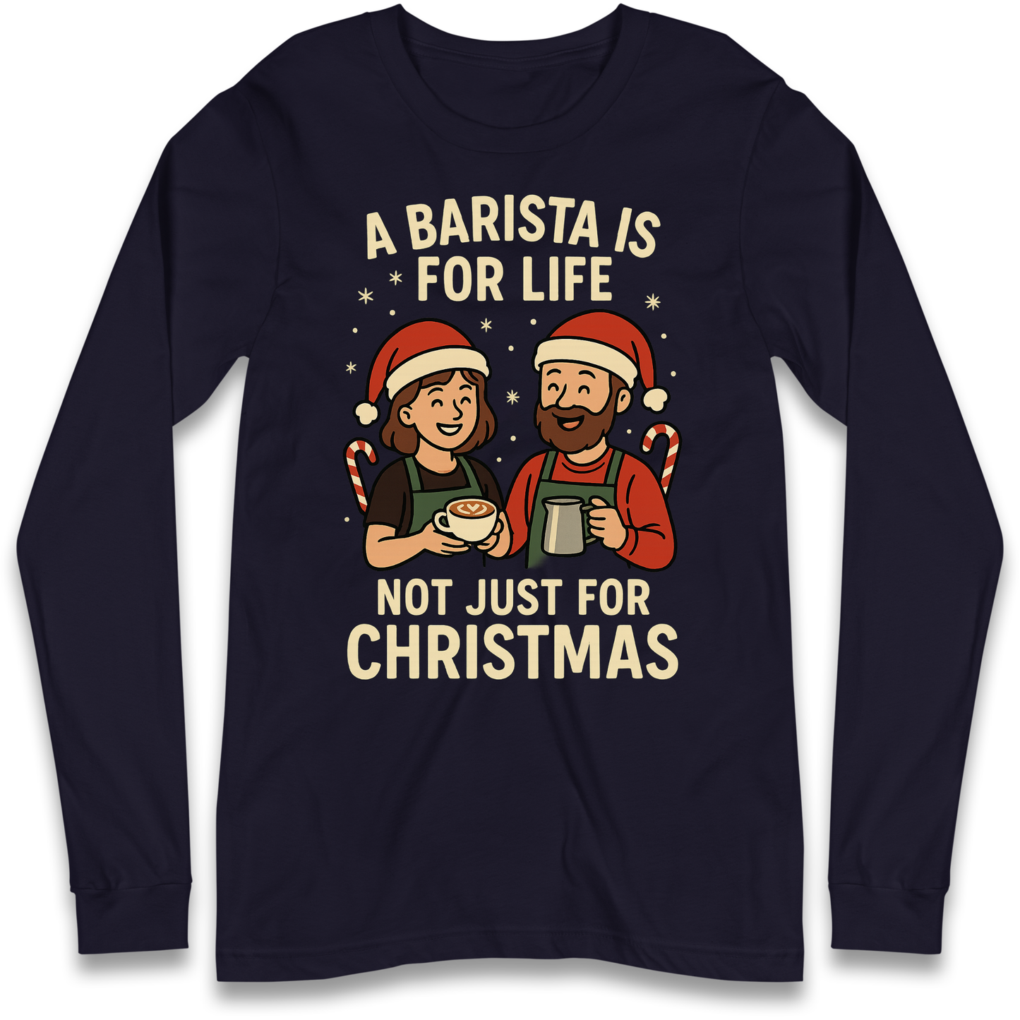 Barista Christmas Longsleeve T Shirt