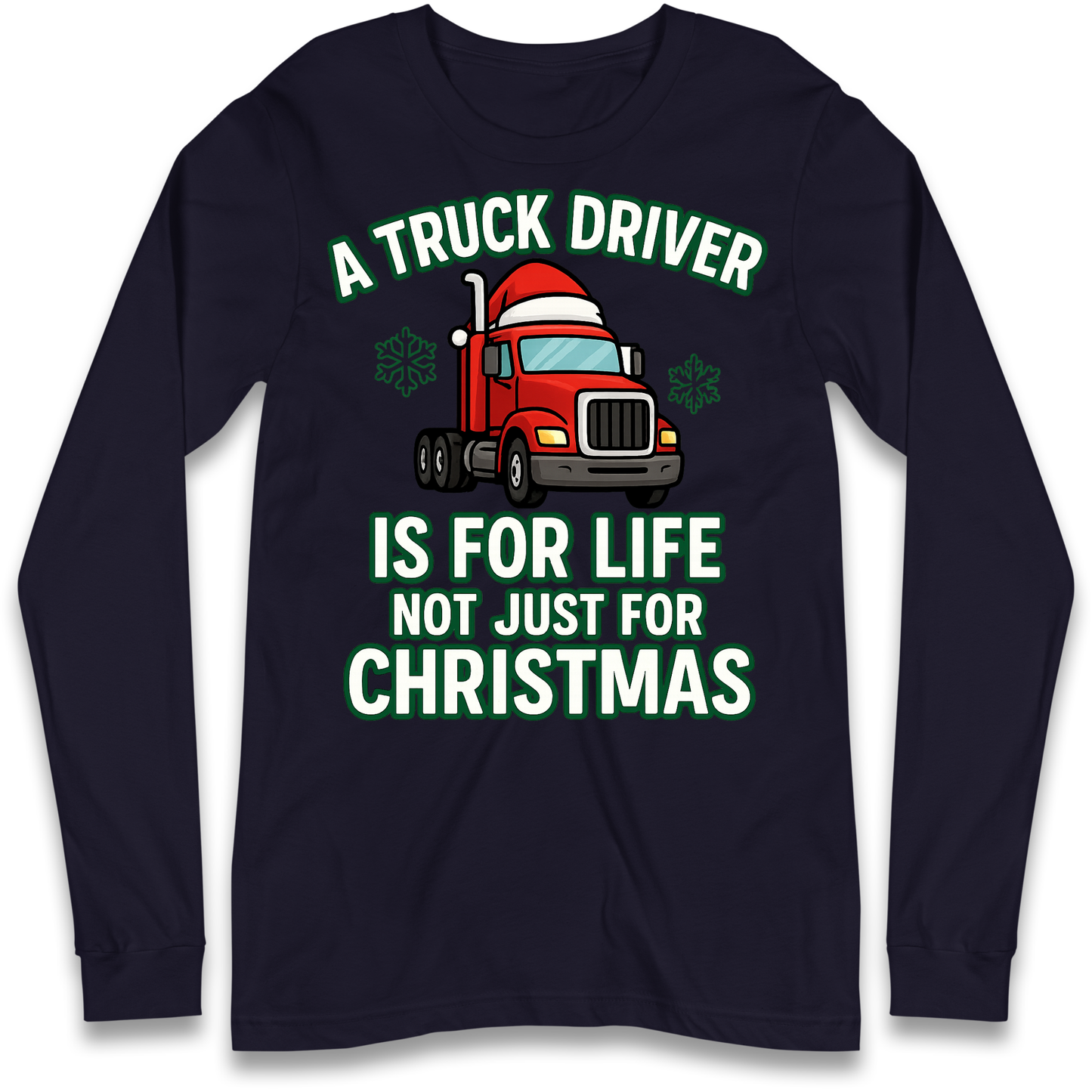 Truck Driver Christmas Longsleeve T Shirt