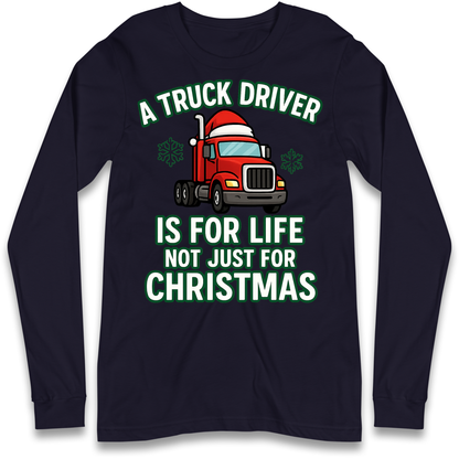 Truck Driver Christmas Longsleeve T Shirt