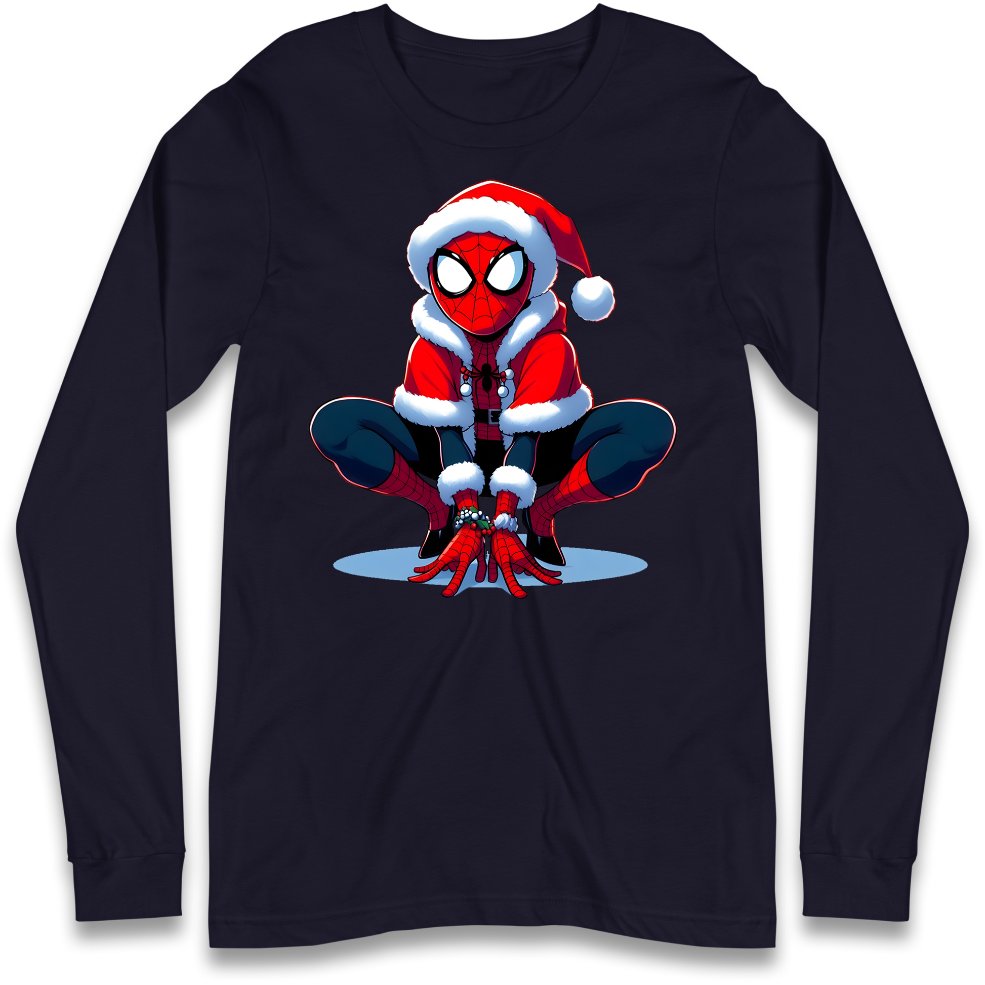 Spiderman Santa Longsleeve T Shirt
