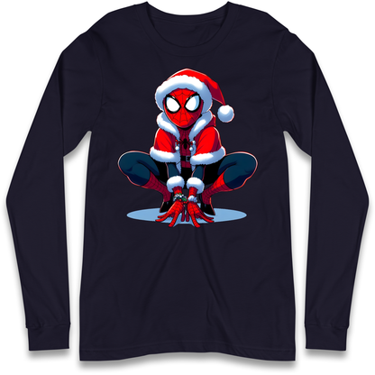 Spiderman Santa Longsleeve T Shirt
