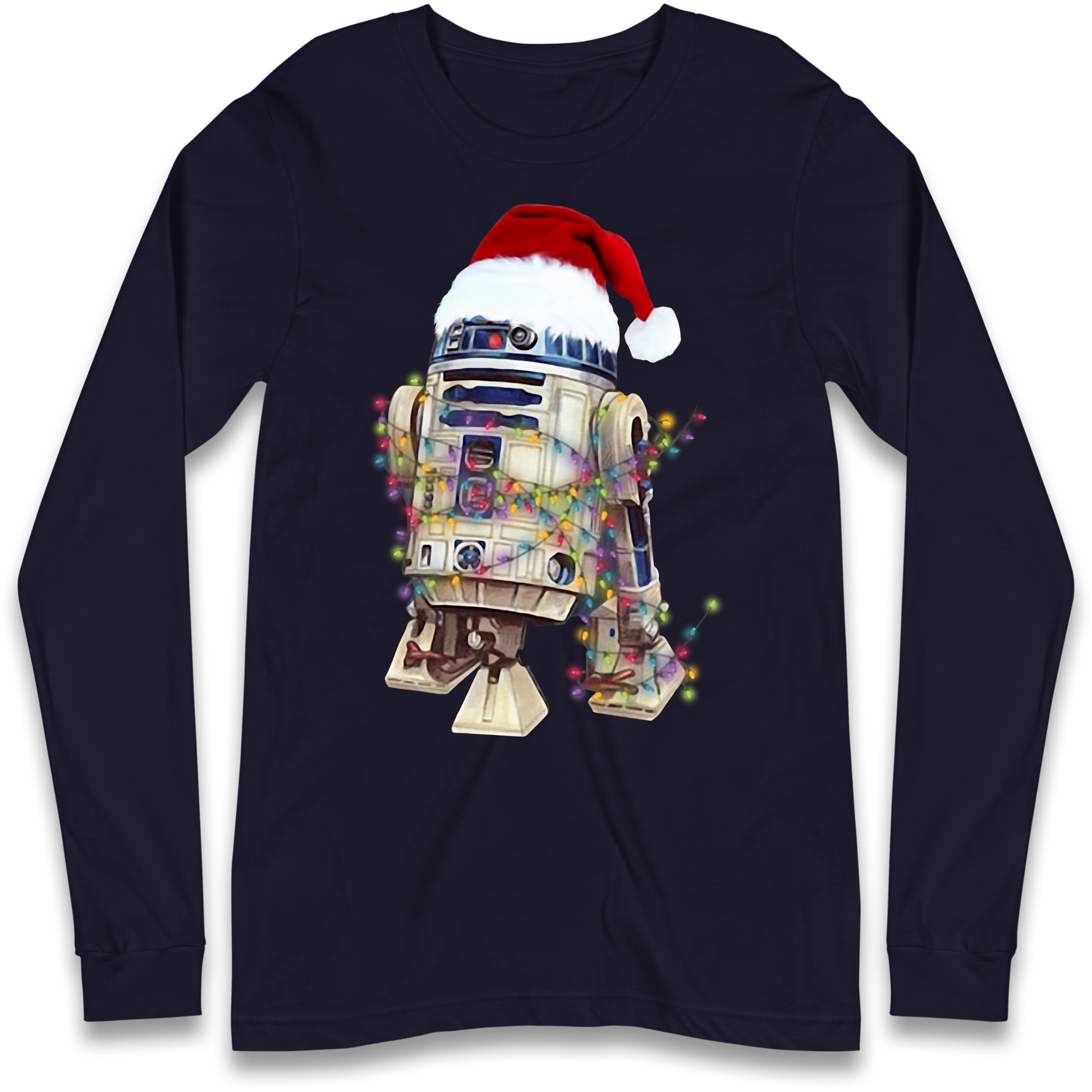 R2D2 Christmas Santa Christmas Longsleeve T Shirt