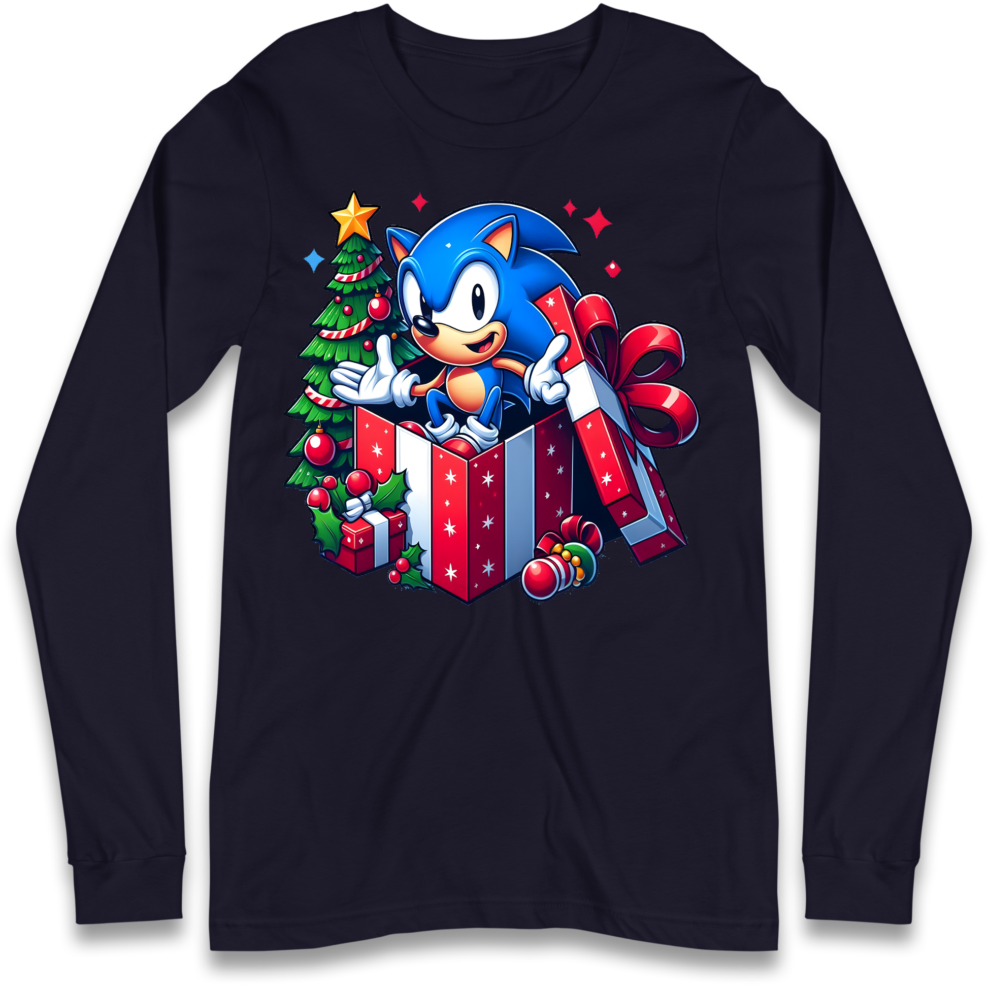 Sonic The Hedgehog Christmas Longsleeve T Shirt