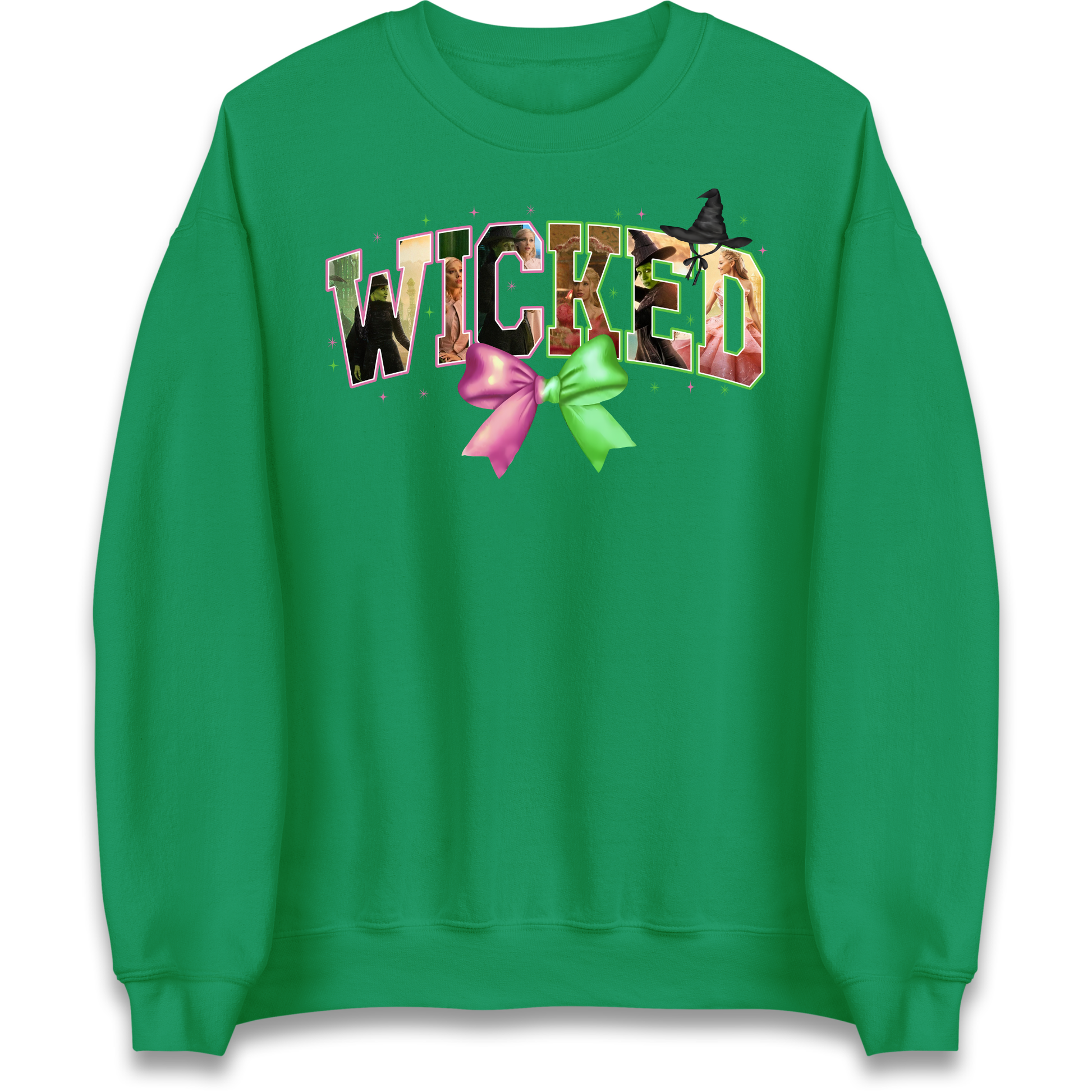 Wicked Pink & Green Bow Jumper