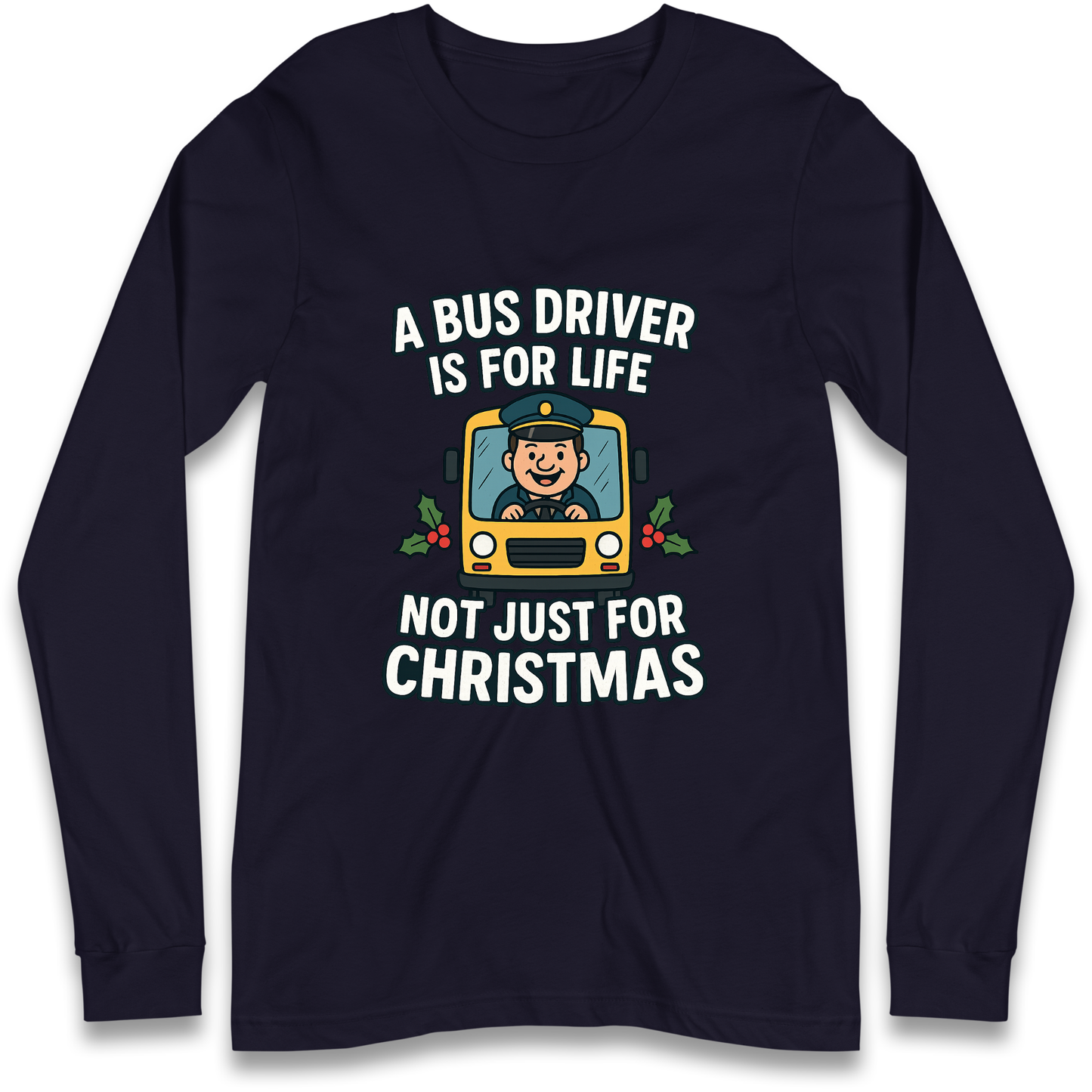 Bus Driver Christmas Longsleeve T Shirt