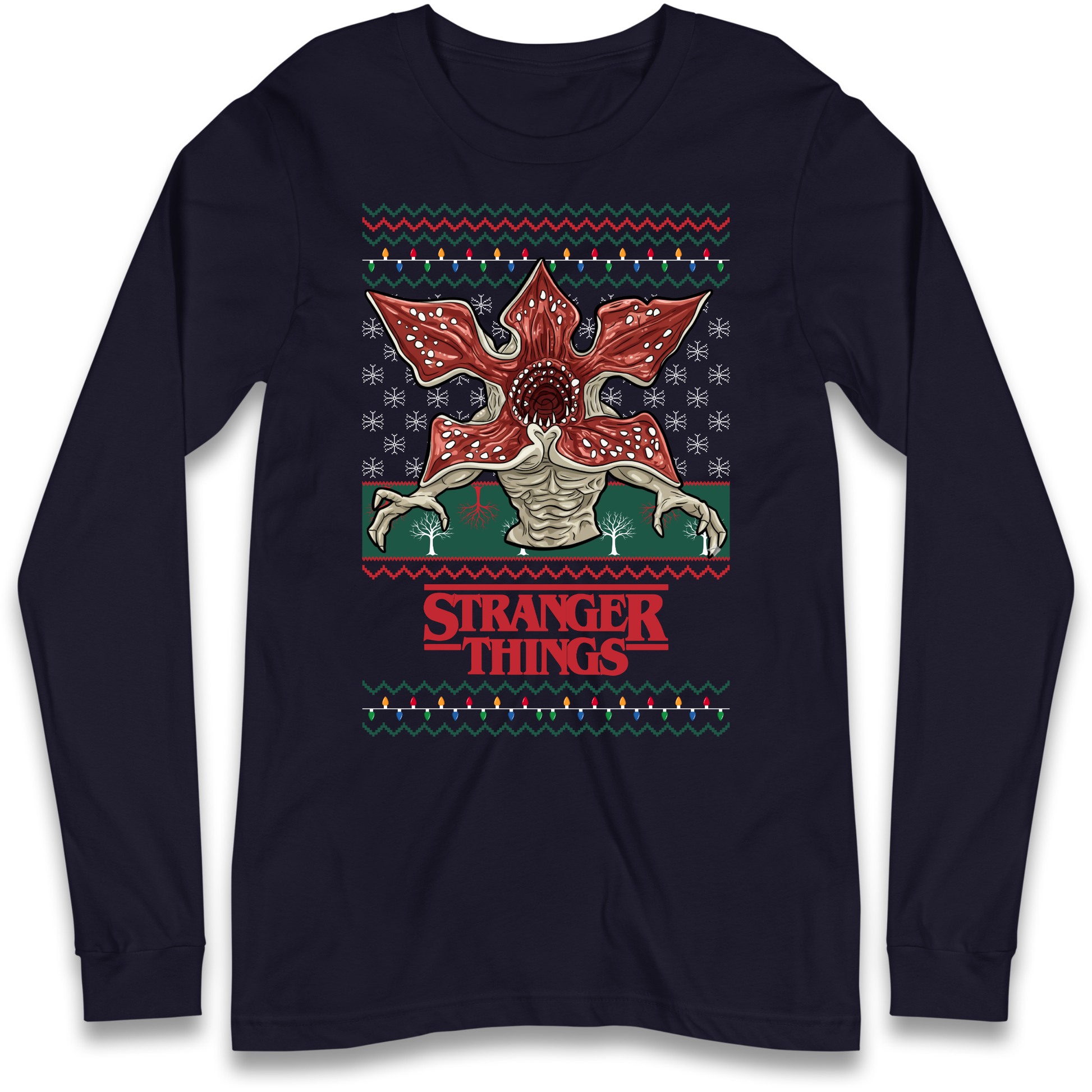 Demogorgon Christmas Longsleeve T Shirt