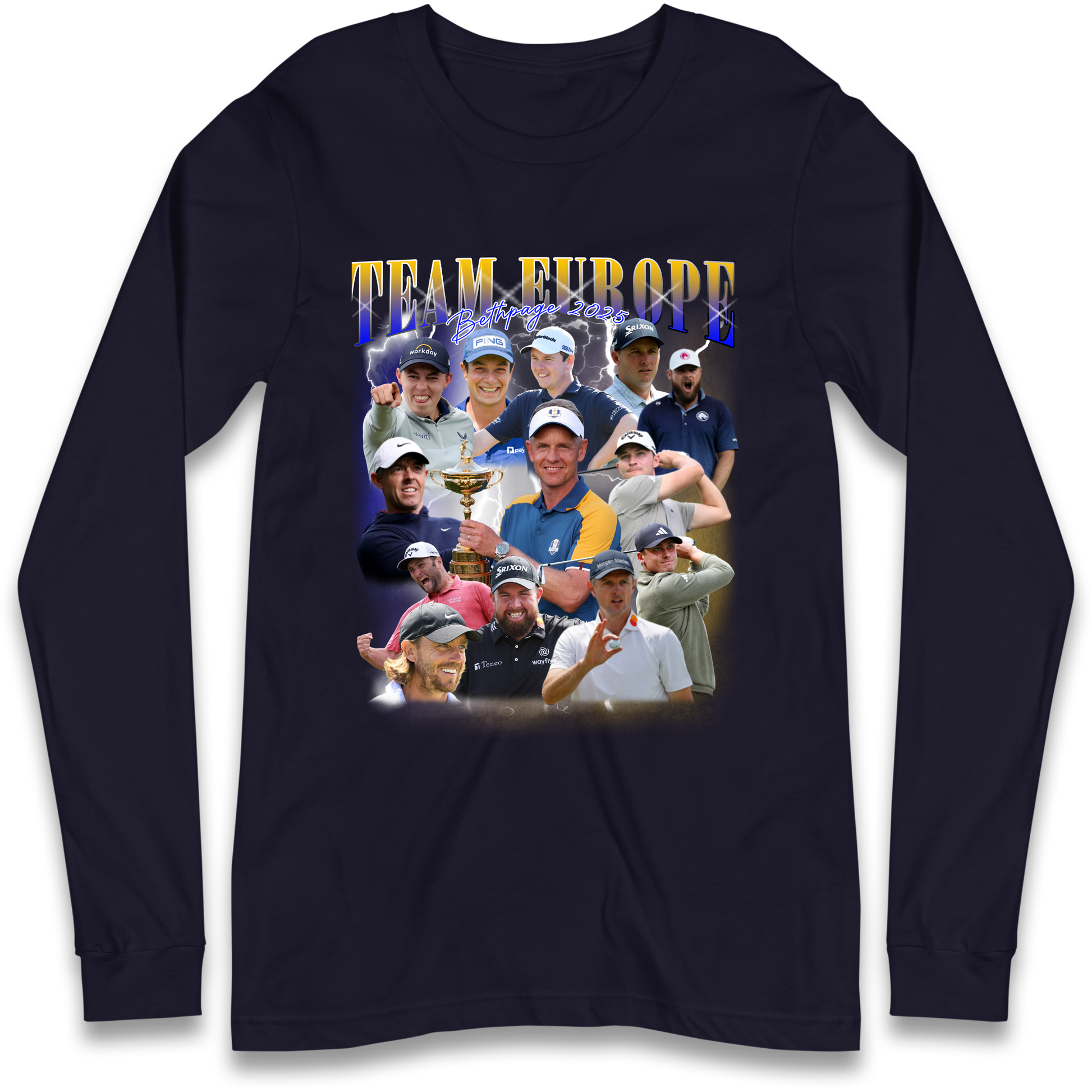 Ryder Cup 2025 Team Europe Longsleeve T Shirt
