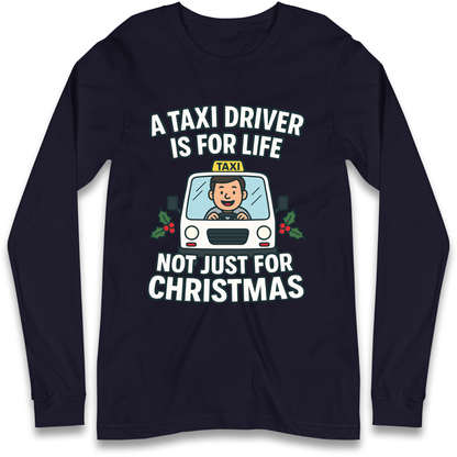 Taxi Driver Christmas Longsleeve T Shirt