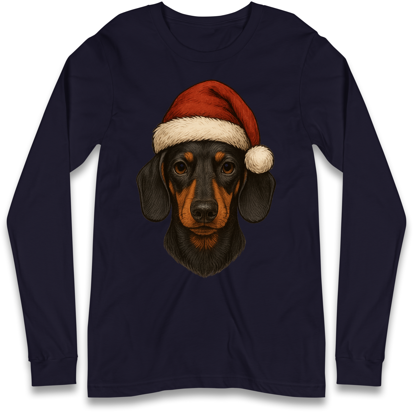 Sausage Dog Christmas Longsleeve T-Shirt