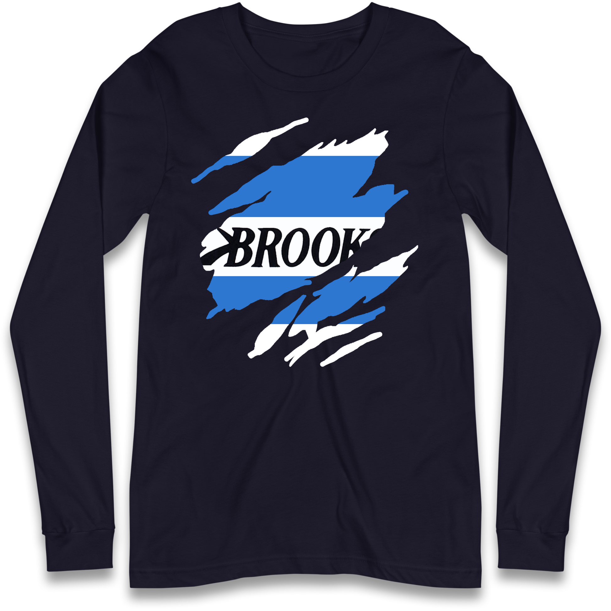 Retro QPR 1992 Torn Effect Longsleeve T Shirt