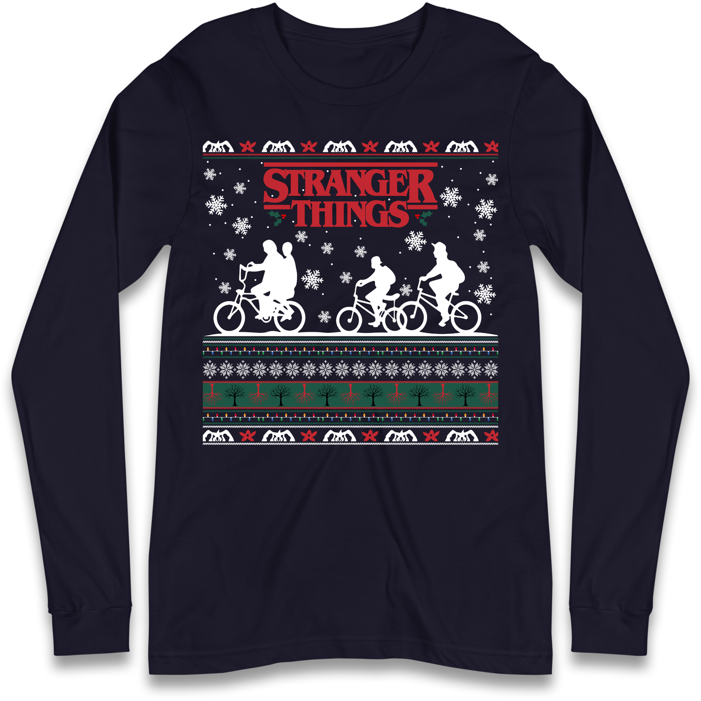 Stranger Things Christmas Longsleeve T Shirt