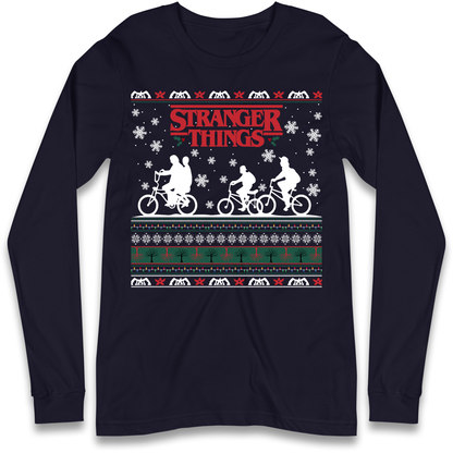 Stranger Things Christmas Longsleeve T Shirt