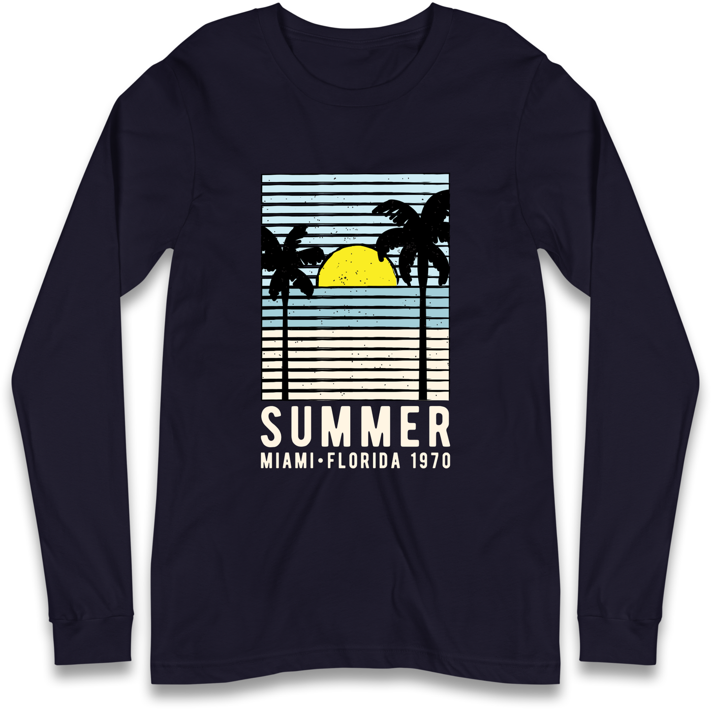 Summer Miami Florida 1970 Longsleeve T Shirt