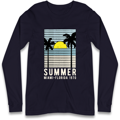Summer Miami Florida 1970 Longsleeve T Shirt