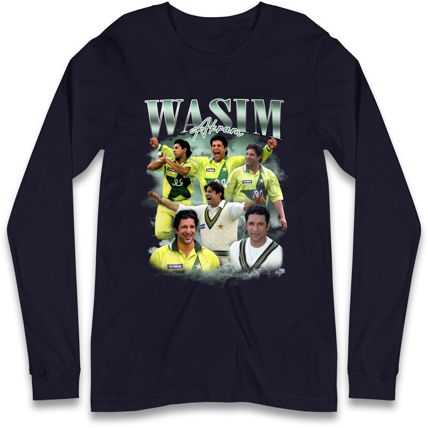 Wasim Akram Longsleeve T Shirt