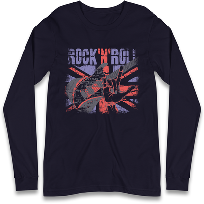 Rock N Roll Union Jack Longsleeve T Shirt