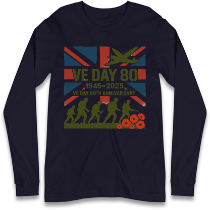 VE Day 80th Anniversary 1945 2025 Longsleeve T Shirt