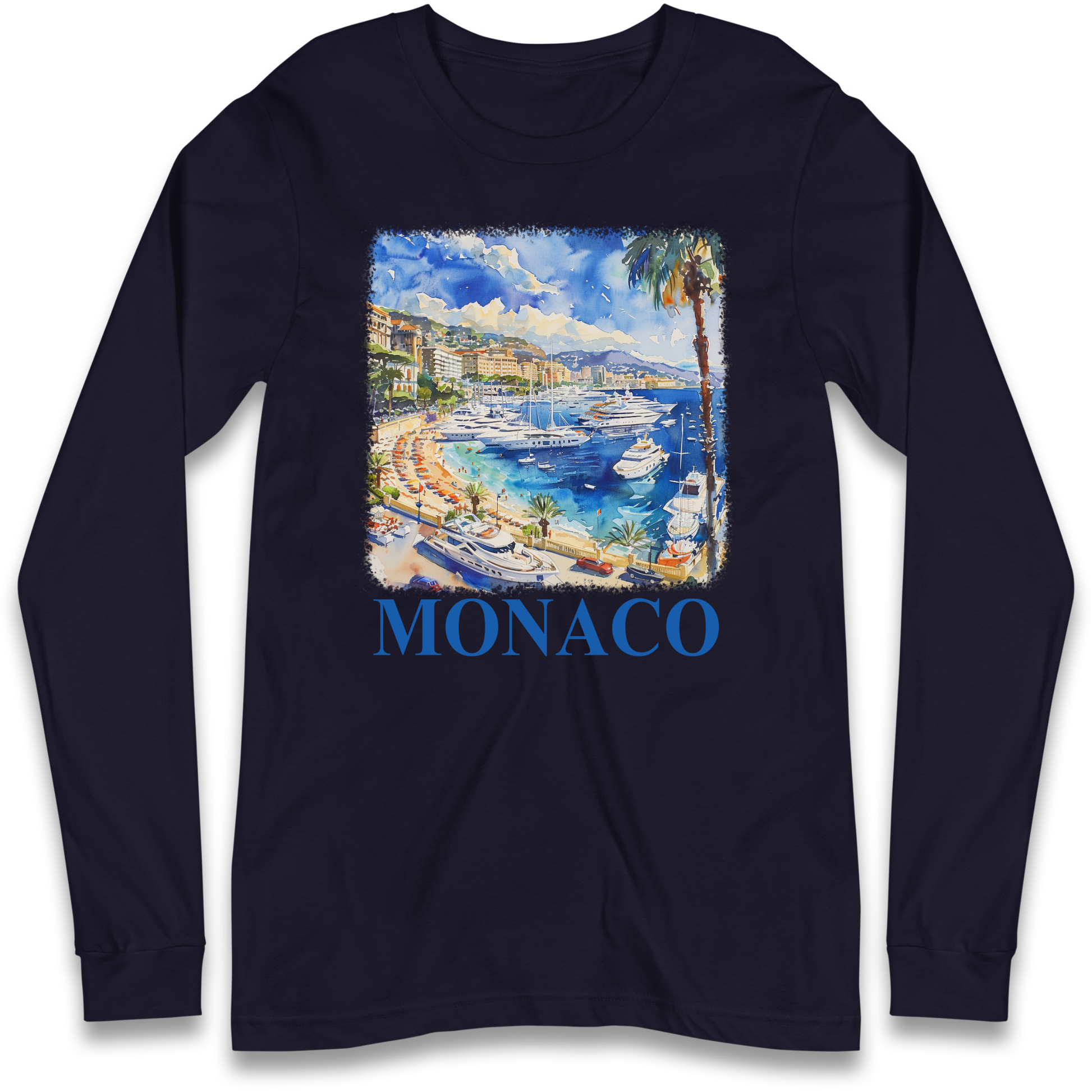 Monaco Painting Longsleeve T Shirt
