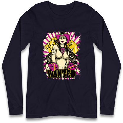 Wanted Ace Of Spades Longsleeve T Shirt