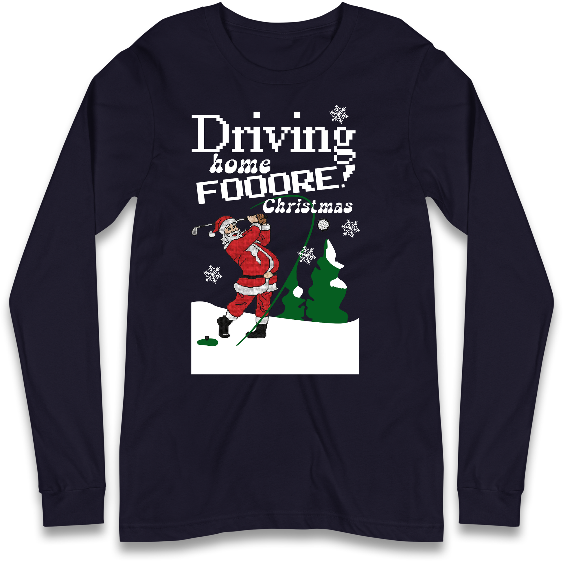Christmas Golf Longsleeve T-Shirt