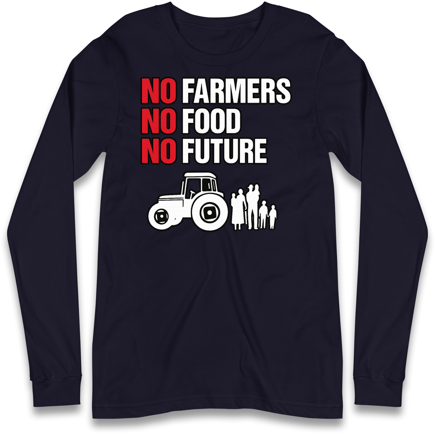 Farmers Agricultural Inheritance Tax Protest Longsleeve T Shirt