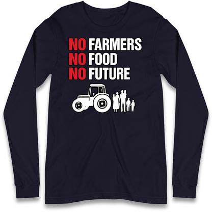 Farmers Agricultural Inheritance Tax Protest Longsleeve T Shirt