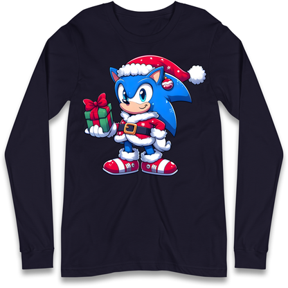 Sonic The Hedgehog Santa Longsleeve T Shirt