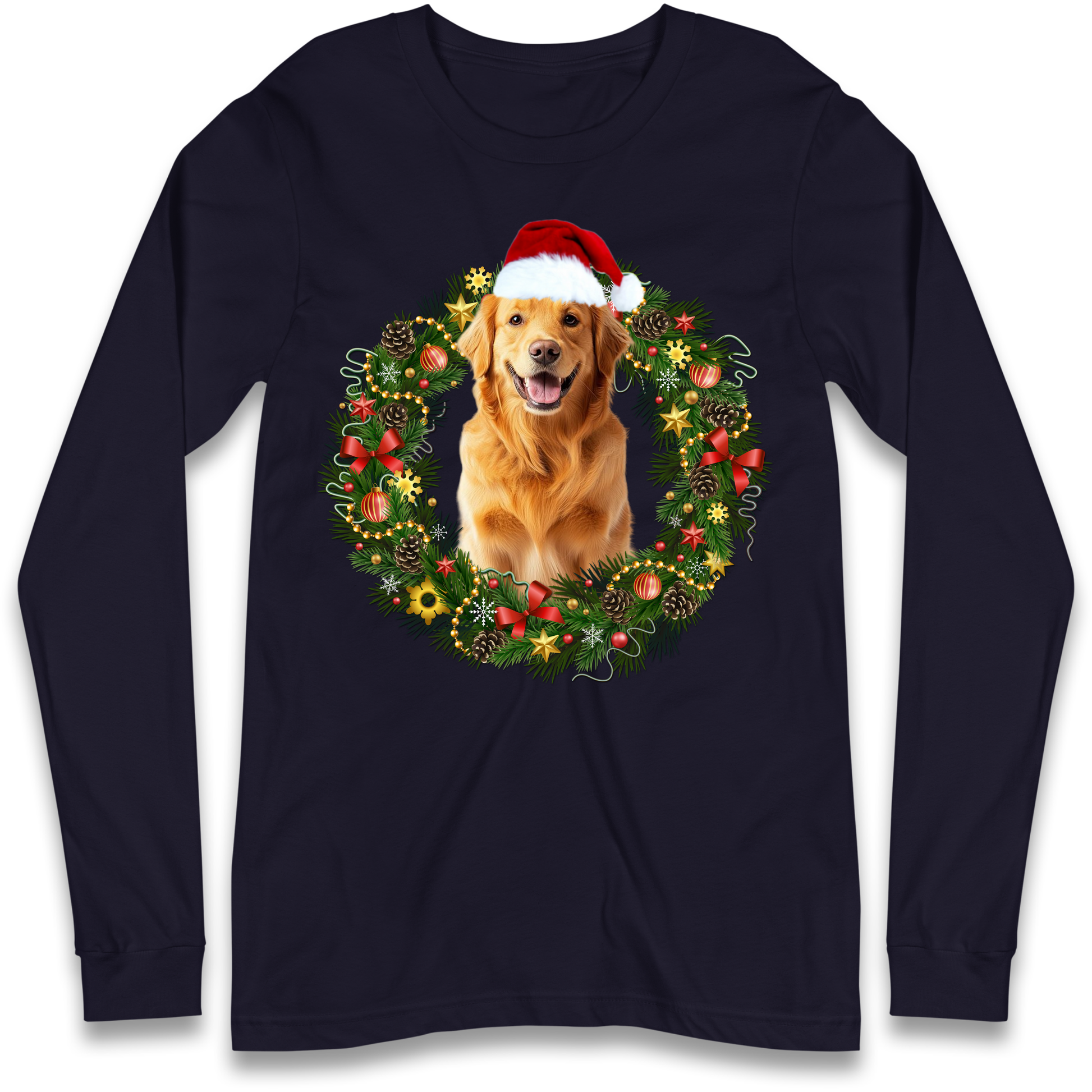 Dog Christmas Longsleeve T Shirt